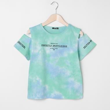 タイダイ風プリントTシャツ