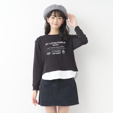 【プチプラ】レイヤード風トレーナー