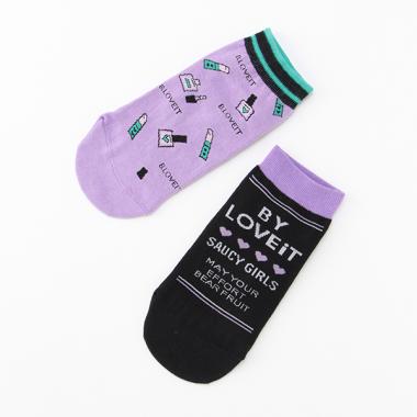 2Pスニーカーソックス【日本製】