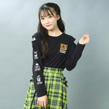 【WEB限定】肩あきPVCパッチ長袖Tシャツ