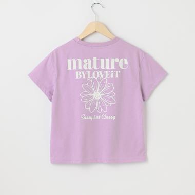 オーバーサイズフラワーTシャツ