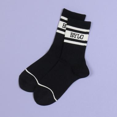 BYLGロゴクルーソックス【日本製】