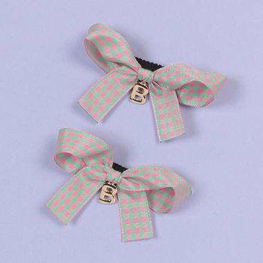 ギンガムリボンクリップ【日本製】