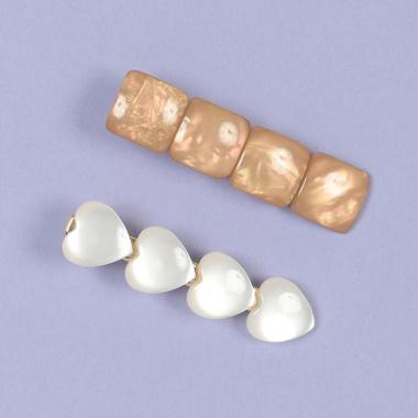 ハート＆スクエアクリップセット