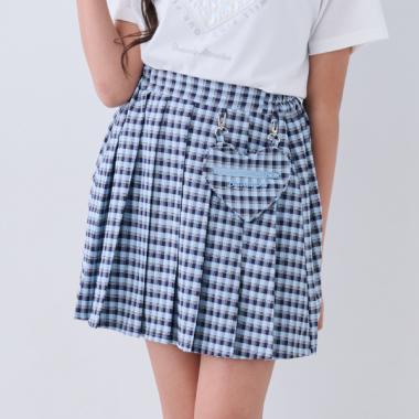 【ニコ☆プチ掲載】ハートポシェット付きスカート