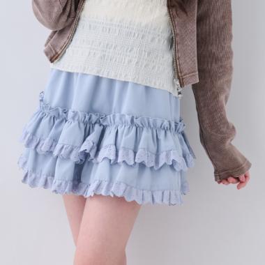 レースフリルスカート