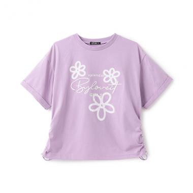 エアブラシフラワーTシャツ