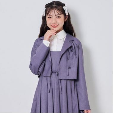 リボンつきショートジャケット