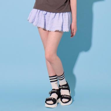 【ニコ☆プチ掲載】【大好評につき再入荷】ティアードスカート