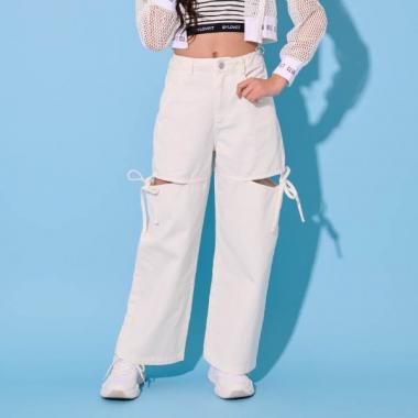 【ニコ☆プチ・Cuugal掲載】リボンスリットパンツ