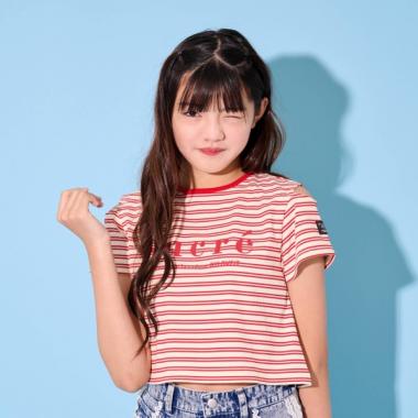 クロップド丈Tシャツ