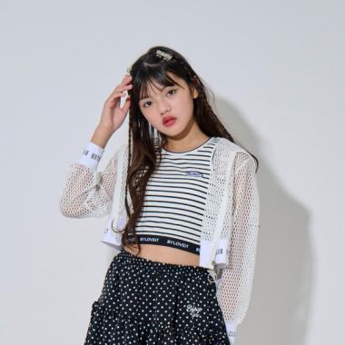 長袖メッシュパーカー