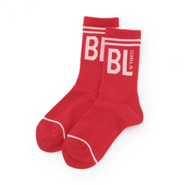 ロゴミニ丈クルーソックス