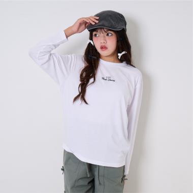 ミニロゴロング丈Tシャツ