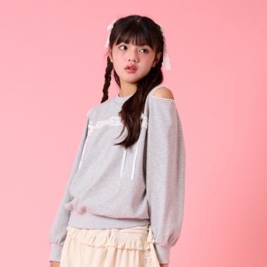 肩スリットプルオーバー