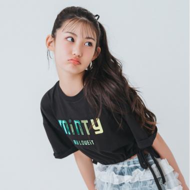 【Cuugal8月号掲載】【接触冷感】エンボスドロストTシャツ