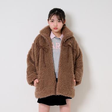 リボンポイントファーブルゾン