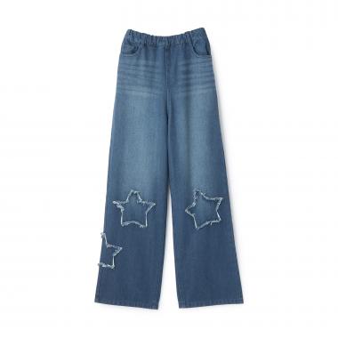 スターパッチデニムパンツ