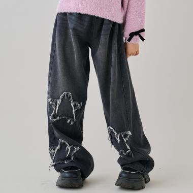 スターパッチデニムパンツ