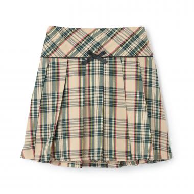 ワンポイントリボンプリーツスカート