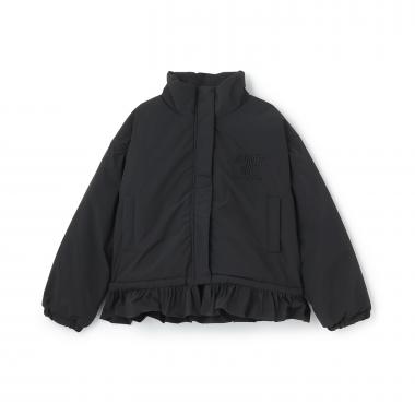 裾フリル中綿ブルゾン