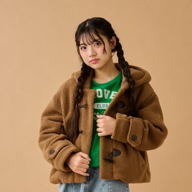 リングボアショートダッフル