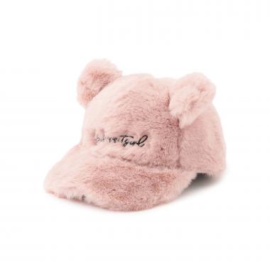 耳つきファーキャップ