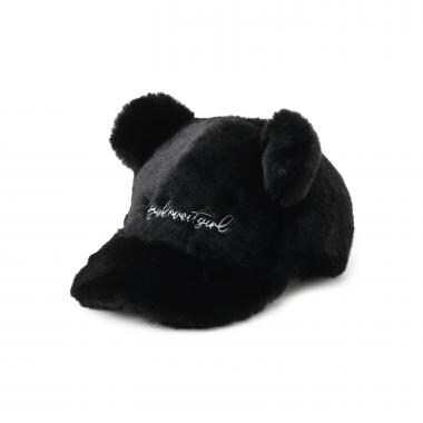 耳つきファーキャップ