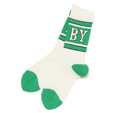 カラーリブクルーソックス