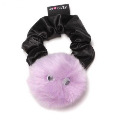 瞳つきファーモチーフシュシュ