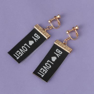 ロゴテープイヤリング