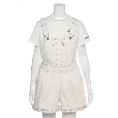 サロペットショートパンツ