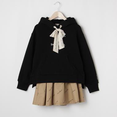 【リピート】【直営店で取り扱い無し】ロゴリボンパーカ・スカパンセット