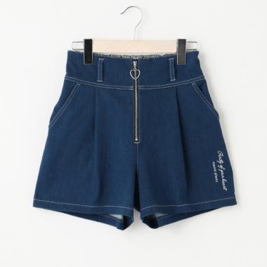 【リピート】【直営店で取り扱い無し】フロントジップショートパンツ