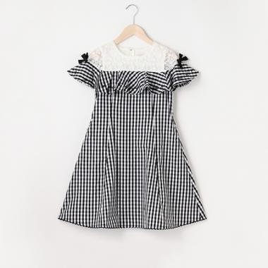 【リピート】【直営店で取り扱い無し】ヨークレースフリルワンピ