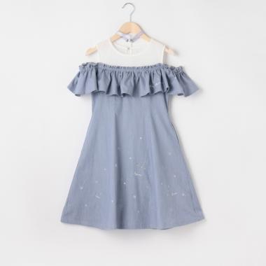 【リピート】【直営店で取り扱い無し】星座刺しゅうワンピース