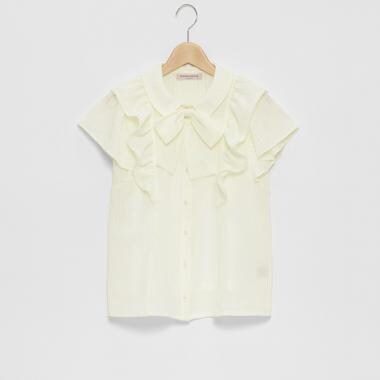 【人気商品再入荷】【直営店で取り扱い無し】フリルリボンブラウス&キャミソールセット