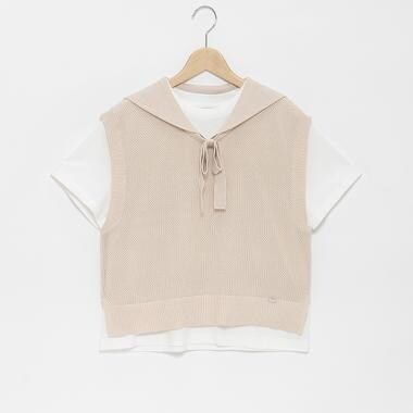 【人気商品再入荷】【直営店で取り扱い無し】メッシュセーラーベスト＆Tシャツセット