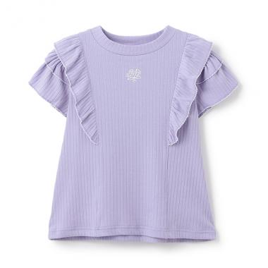 【人気商品再入荷】【直営店で取り扱い無し】2WAY肩あきフリルTシャツ