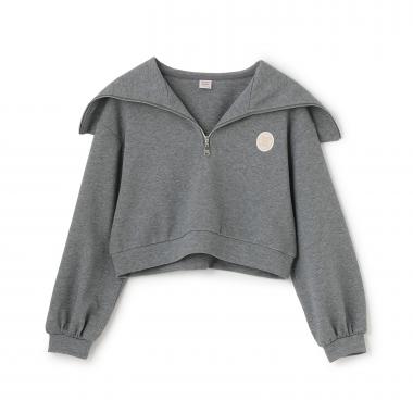 【人気商品再入荷】【直営店で取り扱い無し】ハーフジップセーラー長袖Tシャツ