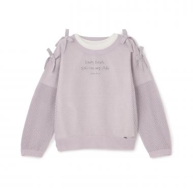 【人気商品再入荷】【直営店で取り扱い無し】ラメメッシュニット＆半袖Tシャツセット