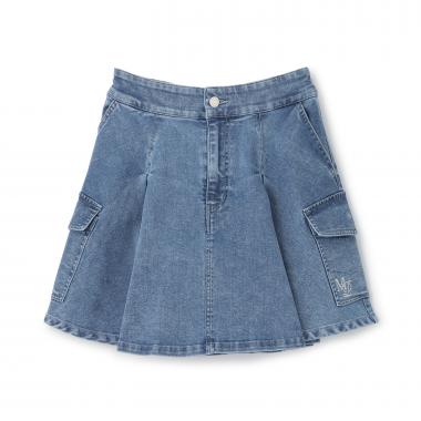 ☆彡デニムカーゴスカート（スパッツつき）