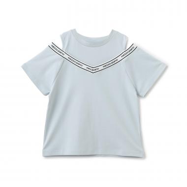 ☆彡肩あきリブTシャツ