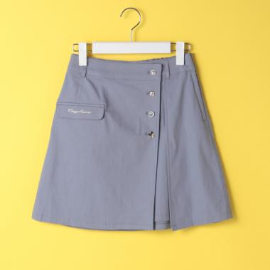 色々前ボタンラップスカート