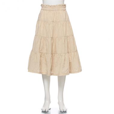 シェルレースティアードスカート