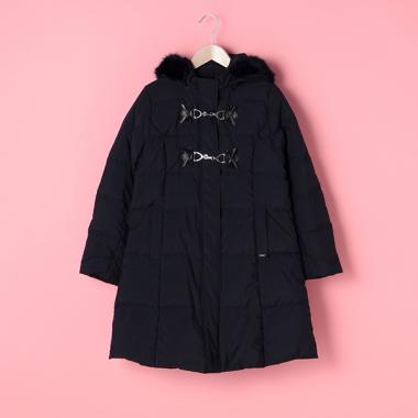 【撥水】 ダッフル風ロングダウンコート