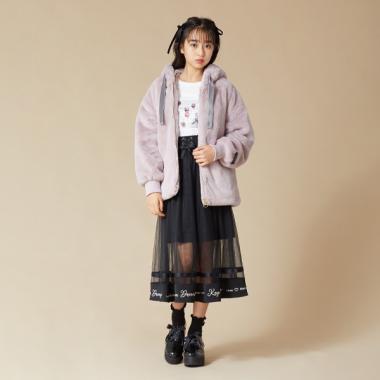 ネコ耳フェイクファーブルゾン