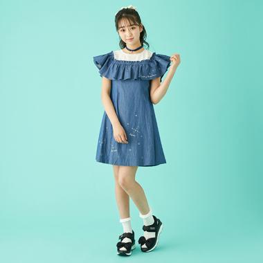 星座刺しゅうワンピース