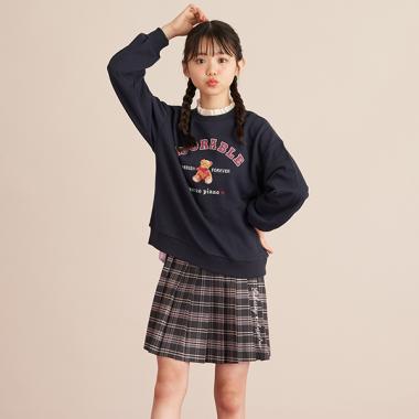 ハートコインケースつきプリーツスカパン