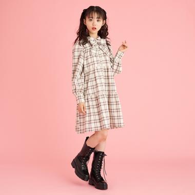 リボンティアードワンピース